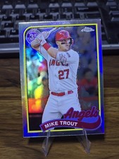 2024 Topps Chrome - 1989 Topps Baseball Mike Trout #89CB-1 Refractor