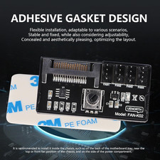 4-Pin PWM Fan Controller Hub - 12V PC Chassis Fan Speed Knob Adapter with SAT...