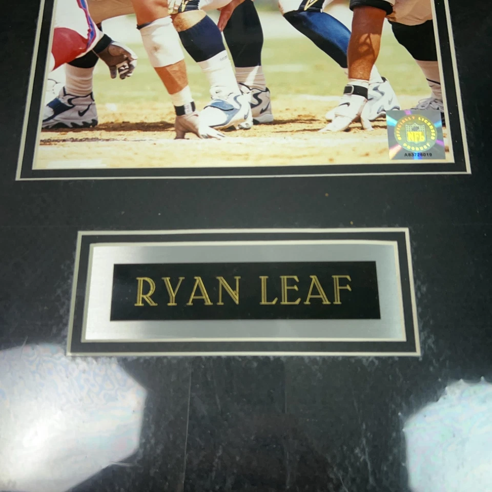 圣地亚哥充电器照片哑光瑞安叶NFL橄榄球牌匾铭牌17x11.5 — 第 3/4 张图片