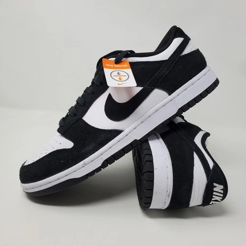 Nike Dunk Low Retro SE Suede Panda Black White FQ8249-100 Men's Size 11