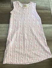 The Beaufort Bonnet Company Tank Dress Size 9 Pink Floral 100 Pima Cotton