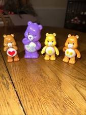 Vintage Care Bears Cake Toppers Figures Figurines Lot Of 4
