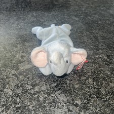 Ty Beanie Babies Peanut The Elephant - Light Blue