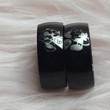 Black Couples Rings Stainless Steel Love Rings Bands Jewelry Both Size Ladies 8