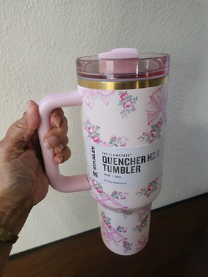 #ad Stanley X Love Shack Fancy Quencher 40oz Tumbler Rosa Beaux Pink $59.99