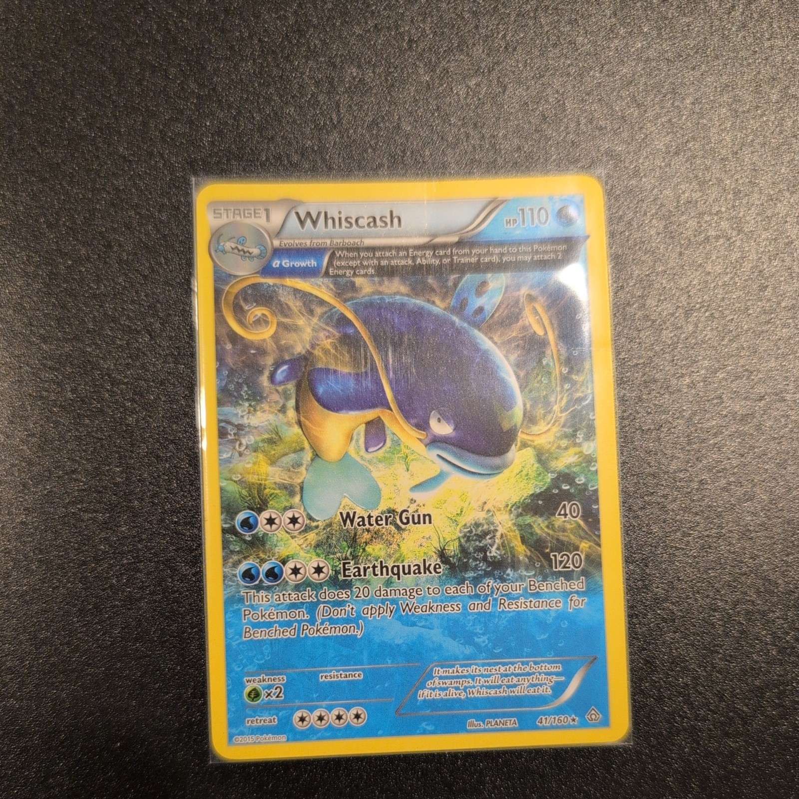 Pokemon Card - XY Primal Clash 41/160 - WHISCASH (rare) - LP