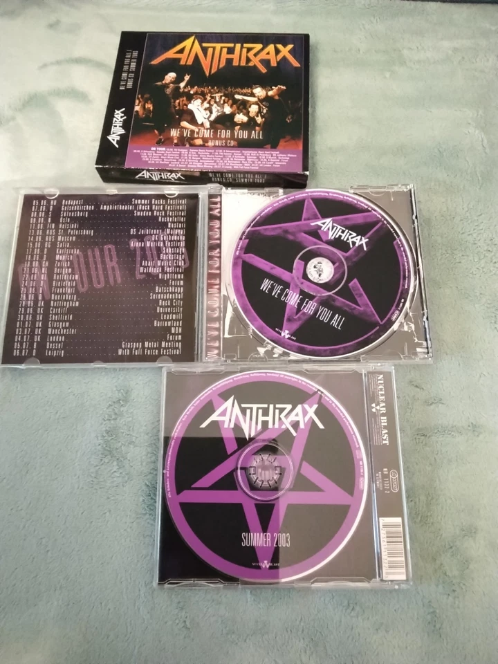 Anthrax We've Come For You All CD + Bonus Maxi (Slayer Metallica Megadeth) - Bild 4 von 4