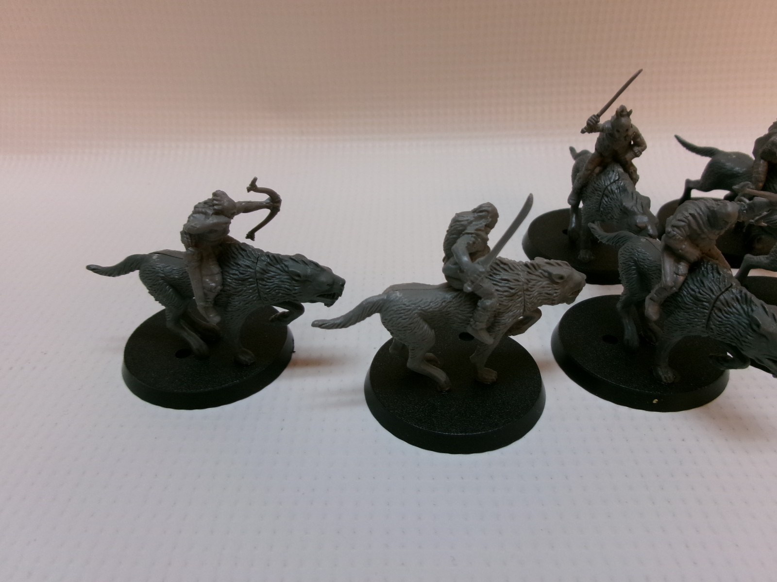 Warg Riders The Hobbit Lord of the Rings Games Workshop x6 Plastic Miniature