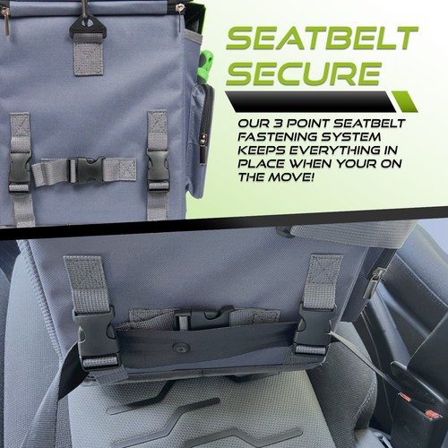 Comercio Furgoneta Frontal Seat Organizador Almacenamiento Herramienta Bolsa Box - Imagen 4 de 9