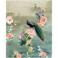 Komar Tapete - Pfau - 250 X 200 Cm