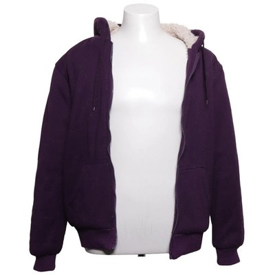 Simran, Kapuzenpullover, Größe: M, Lila/Beige, Polyester, Einfarbig, Fleece #QaC