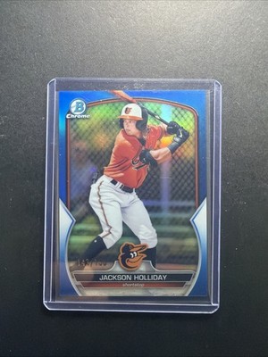 2023 Bowman Chrome  Jackson Holliday #BCP-20 BLUE  Refractor  143/150