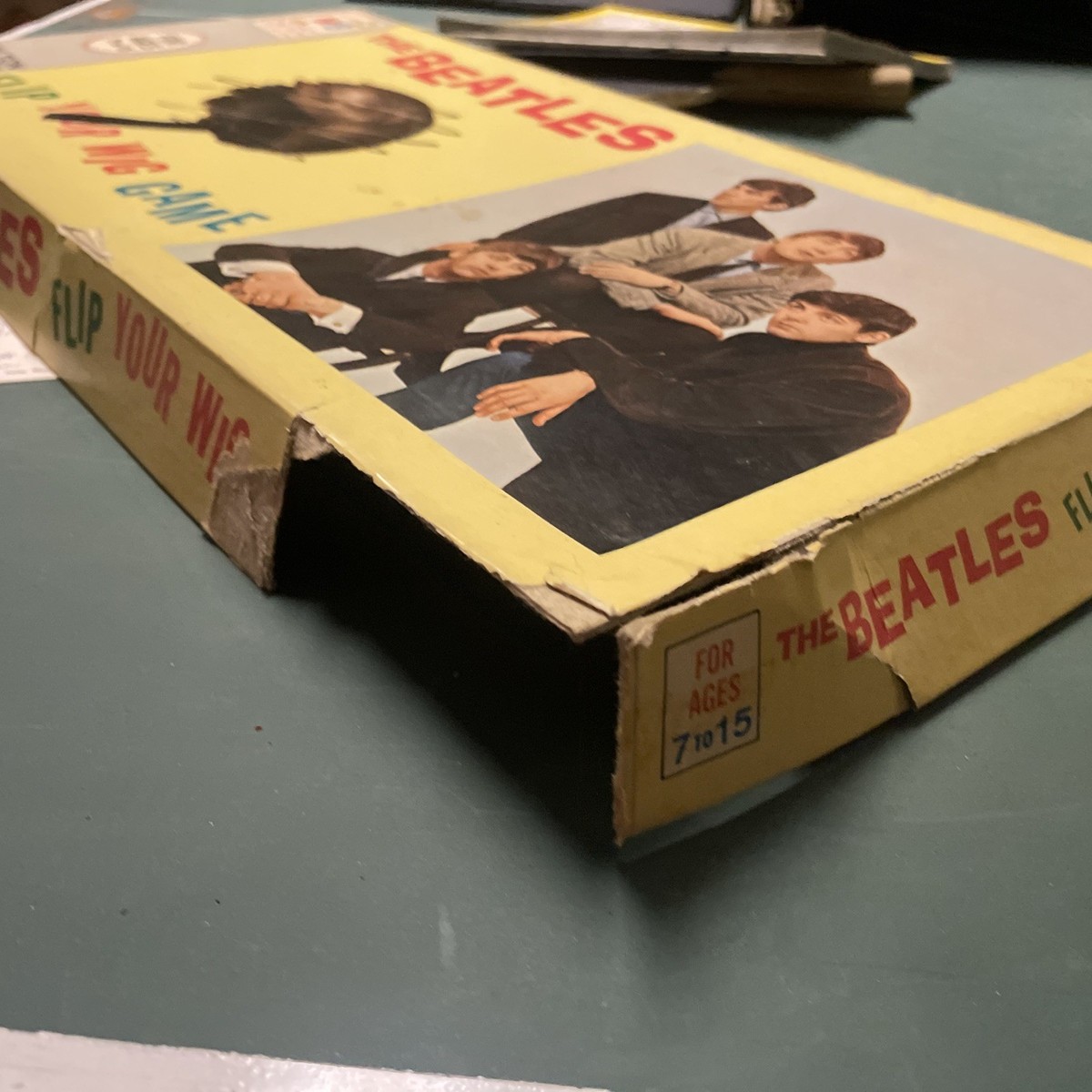 The Beatles Flip Your Wig Board Game by Milton Bradley 1964 Good