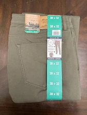 38x32 Weatherproof Vintage Men’s Fleece Lining Stretch Canvas Pants NWT