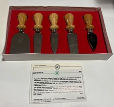 Williams Sonoma Inox Fama Maniago Boxed Set Of 5 Cheese Knives