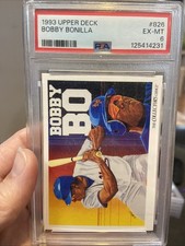 Tarjeta de béisbol 1993 Upper Deck #826 Bobby Bonilla NY Mets PSA EX-MT 6