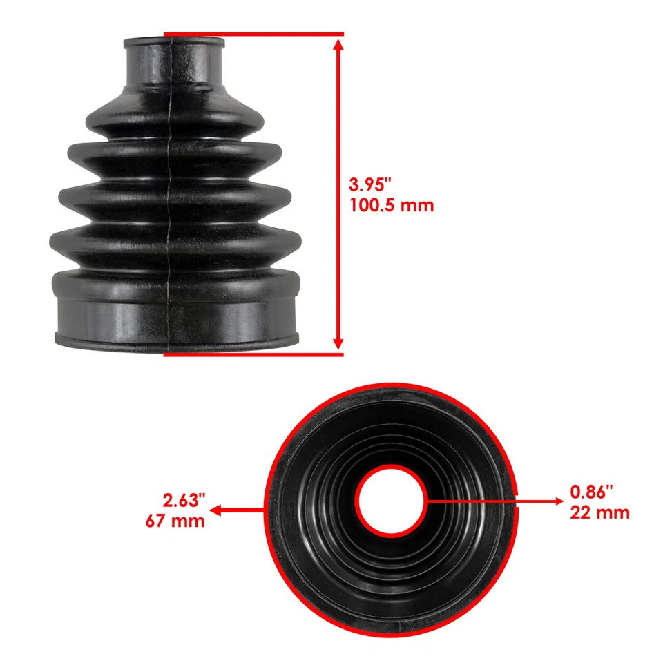 Kit de arranque CV exterior e interior de 2 ejes traseros para Polaris Ranger 800 6X6 EFI 2011-2016 Foto 3 de 4