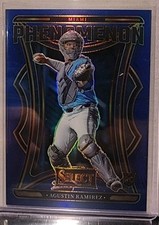2025 Panini Select Baseball Agustin Ramirez Phenomenon #1 Rookie Blue Prizm /49