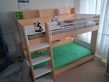 Julian Bowen Kids Bunk Bed with Shelves and Ladder