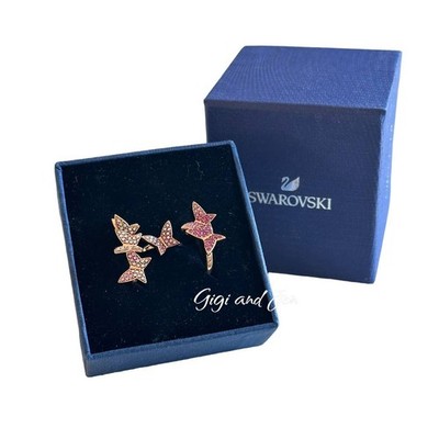 Swarovski Lilia ring Set (3), Butterfly, Pink, Rose gold-tone plated 52/ 6
