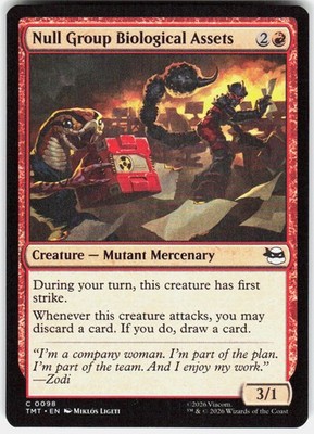 Null Group Biological Assets 98 Teenage Mutant Ninja Turtles Magic the Gathering