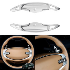 Aluminium Lenkrad Schaltwippen Verl&auml;ngerung F&uuml;r Genesis GV80 2021-2024 Silber