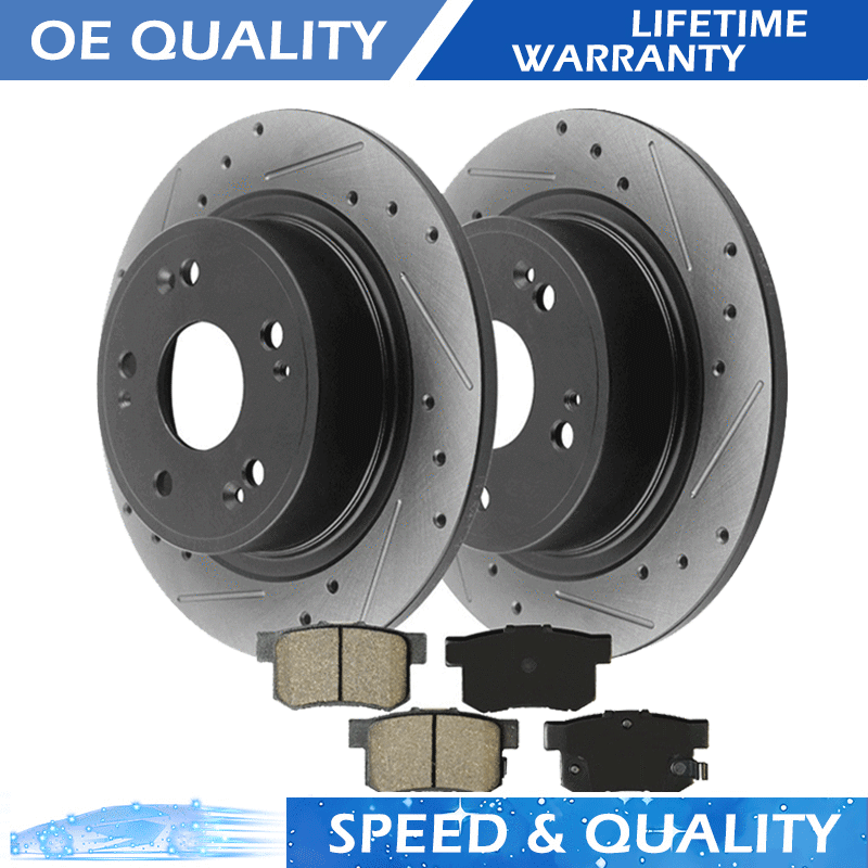 2001-2006 Acura MDX & 2003-2008 Honda Pilot Rear Brake Rotors and Pads