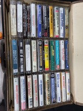 Cassette Tape Lot With Carrying Case