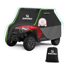 QUNSUNUS UTV Cover 2 Seater Compatible with Polaris UTV Cover up to 126"L black