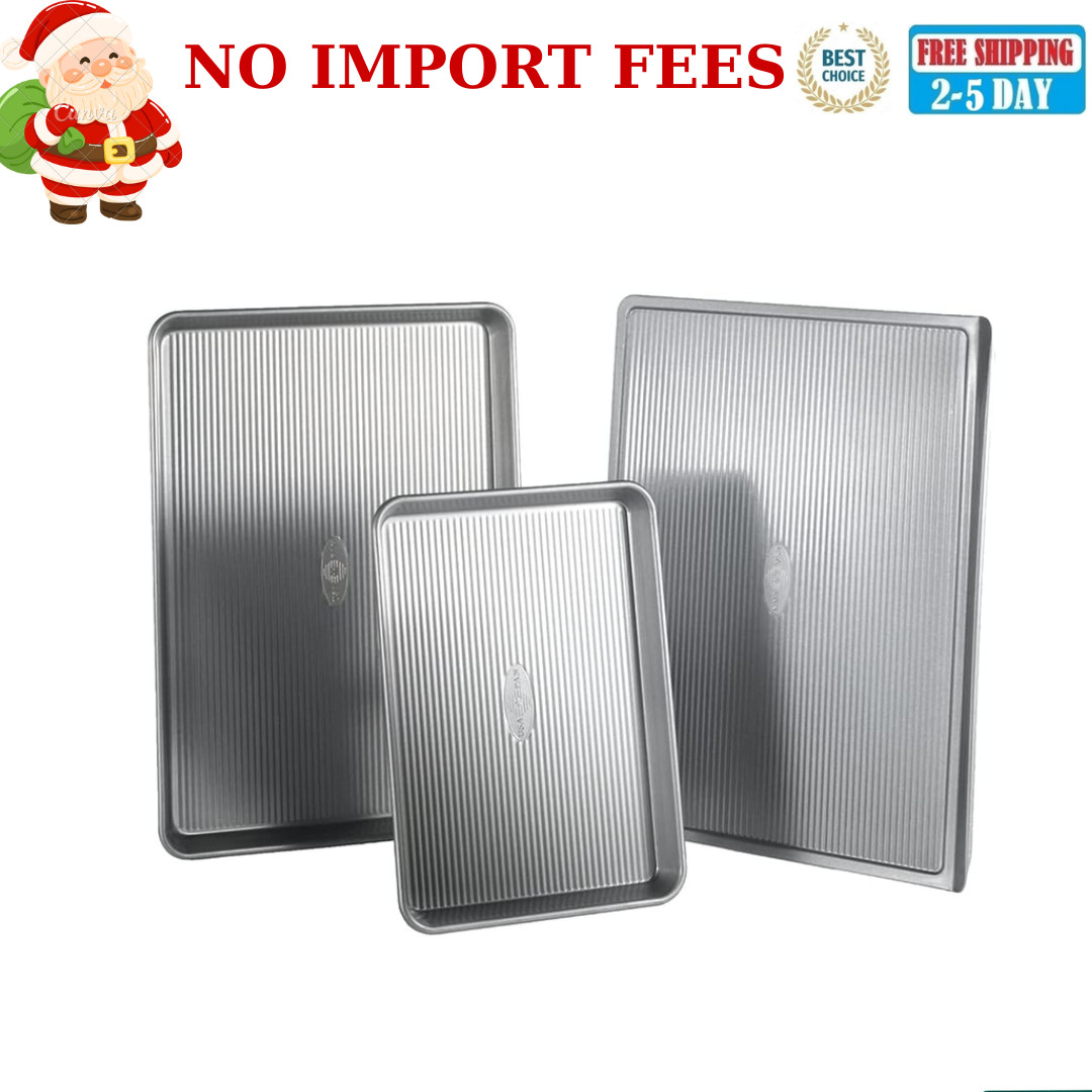 USA Pan Nonstick Bakeware Everyday Sheet Pans, Set of 3