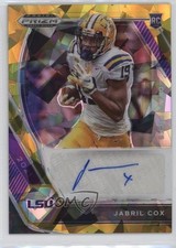 2021 Panini Prizm Draft Picks Orange Ice Jabril Cox #DPA-JAB Auto w5p