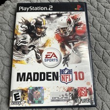 EA SPORTS Madden NFL 10 Sony PlayStation 2 PS2 w/ Case, Disc, Manual, Online