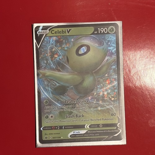 Celebi V 007/198 Holo Ultra Rare Chilling Reign Pokemon Near Mint