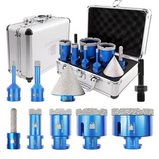 Diamond Core Drill Bit Set for Porcelain Tile Ceramic Marble Granite KIT1