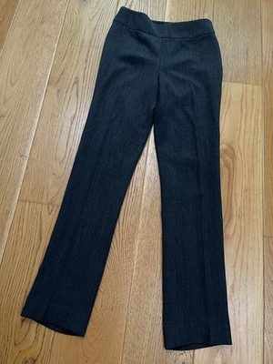 AKRIS BERGDORF GOODMAN HOSE DAMEN GRAU WOLLMISCHUNG ANZUGHOSE UK 8-10 US 6