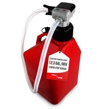 Battery Powered Chemical Resistant Fuel Transfer Pump (2.3 GPM) for Methanol,...