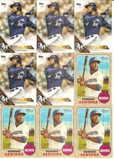 48 CARD DOMINGO SANTANA BASEBALL CARD LOT