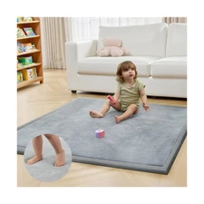 ACOMOPACK Baby Play Mat for Floor 1.3" Thick Memory Foam 50x50 Soft... Fast Ship