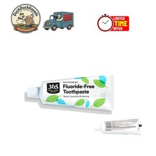 Refreshing 3 Ounce Fluoride Free Travel Toothpaste - Plant-Derived Ingredients