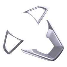 Abs Silver Steering Wheel Frame Cover Trim For Ford Mondeo For Fusion 13-2020