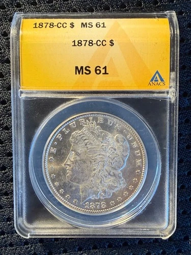 1878-CC Morgan Silver Dollar MS 61 - ANACS