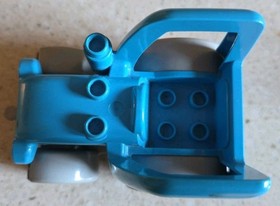 LEGO DUPLO - CELESTIAL AND GREY FARM TRACTOR - 10525 - VINTAGE - USED