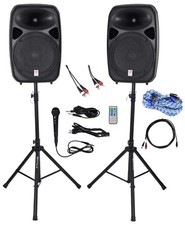 Rockville Dual 15" iphone/ipad/Android/Laptop/TV Youtube Karaoke Machine/System