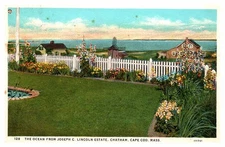 Postcard PANORAMIC SCENE Cape Cod Massachusetts MA o/19 AP3559