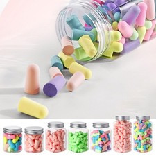 24/60/120Pcs Ear Plugs Lot Bulk Soft Foam Sleep Travel Noise Shooting Earplugs