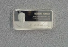 Franklin Mint Presidential Ingot Hoover 1000 grains .925 Silver (2 oz)