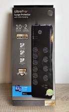 GE UltraPro 10-Outlet Surge Protector, 2 USB Ports, 6 Ft Power Cord, 3000 Joules
