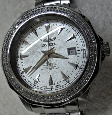 RARE Invicta Automatic Ocean Ghost Meteorite 1.51ctw DIAMOND MEN's DRESS WATCH