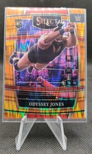 2022 Select WWE Orange Flash Prizm #64 Odyssey Jones Rookie RC Wrestling Card