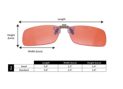 BRADDELL Indoor FL-41 Rose & Outdoor FL-60 Clip-on Fit-over Blue